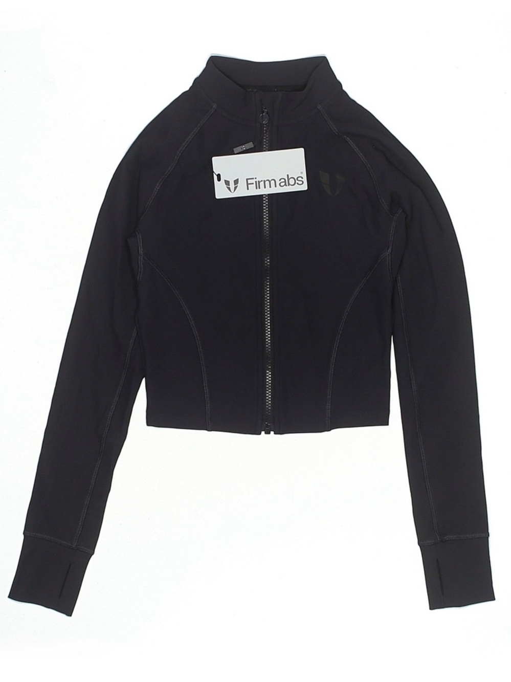 Firm Abs Ribbed Cropped Jacket - Picture 4 of 8